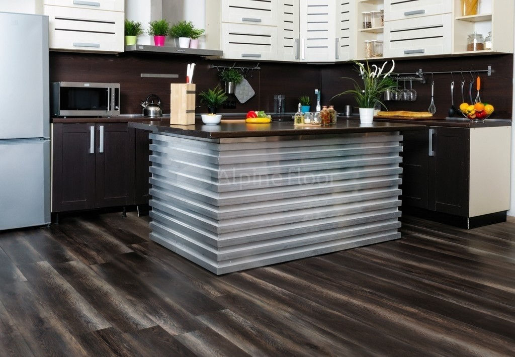 Кварцвиниловая плитка "Alpine Floor" Орех Темный  (1219*184*2мм) — купить в Дзержинске
