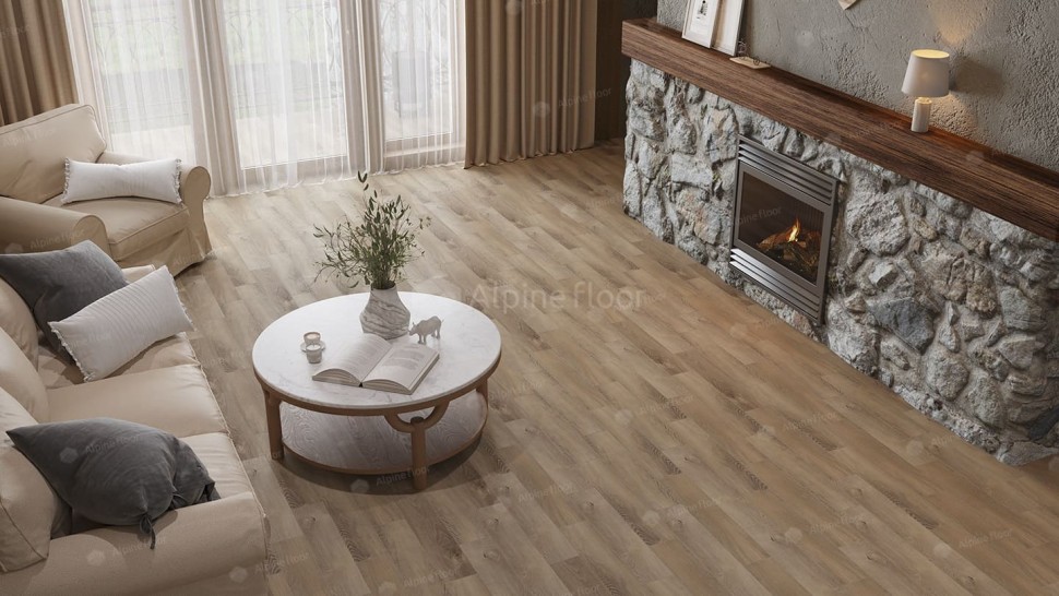 Виниловая плитка "Alpine Floor" Parquet LVT Дуб Синистра (590*118*2,5 мм) — купить в Дзержинске