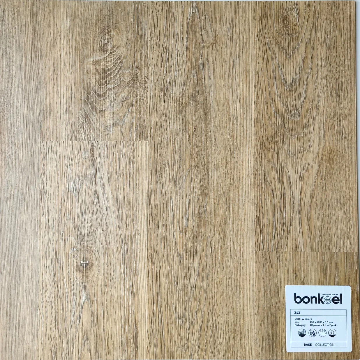 Плитка ПВХ "Bonkeel" Base New 343 (1220*150*3,5 мм) — купить в Дзержинске