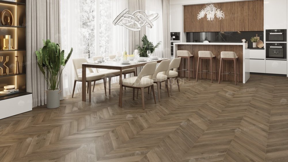 LVT плитка "Alpine Floor" Дуб Насыщенный (555*127*2,5 мм) — купить в Дзержинске