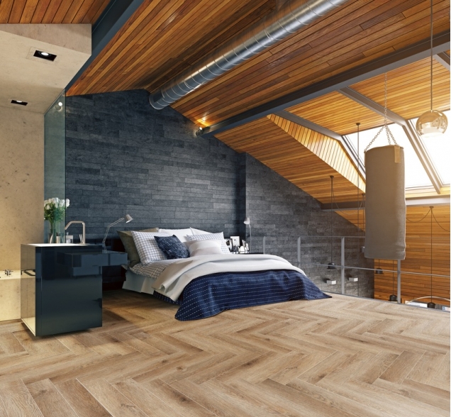 Виниловый ламинат SPC "Cronafloor" Herringbone Дуб Монпелье (640*128*4,5 мм) — купить в Дзержинске