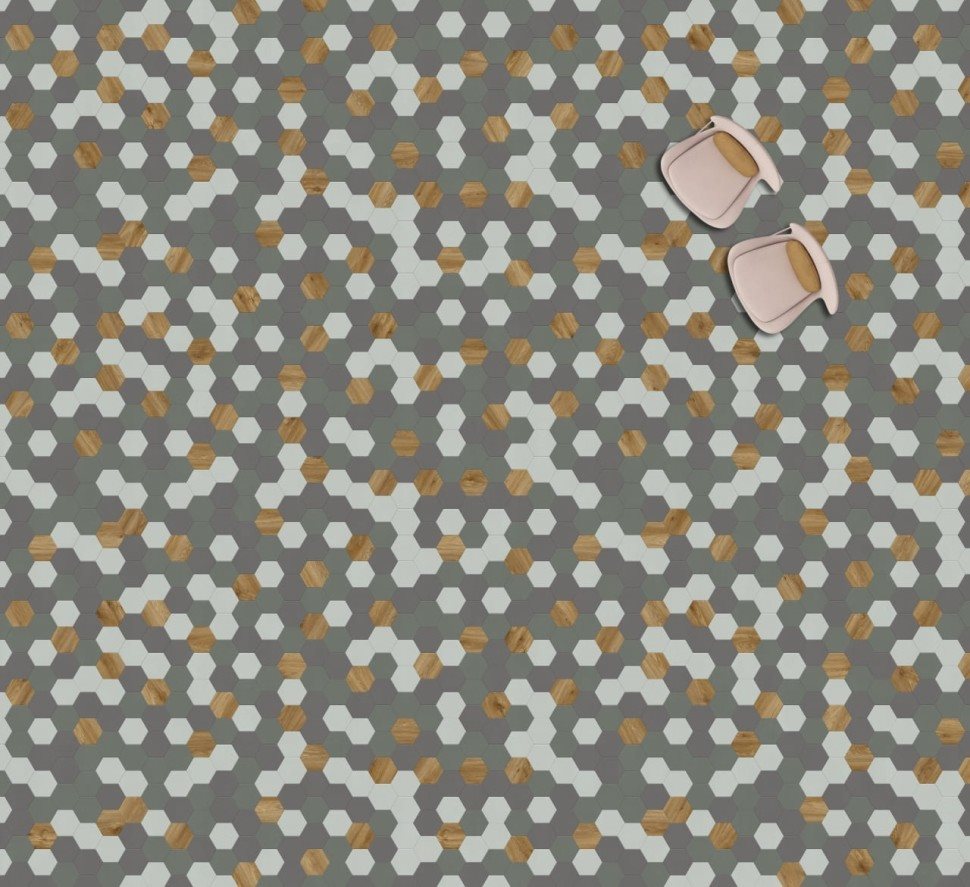 Виниловая плитка "Moduleo" Moods Hexagon 349 (226,32*196*2,5 мм) — купить в Дзержинске