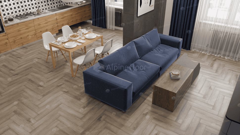 Виниловый ламинат "Alpine Floor" Parquet Light Дуб Исида (600*125*4 мм) — купить в Дзержинске