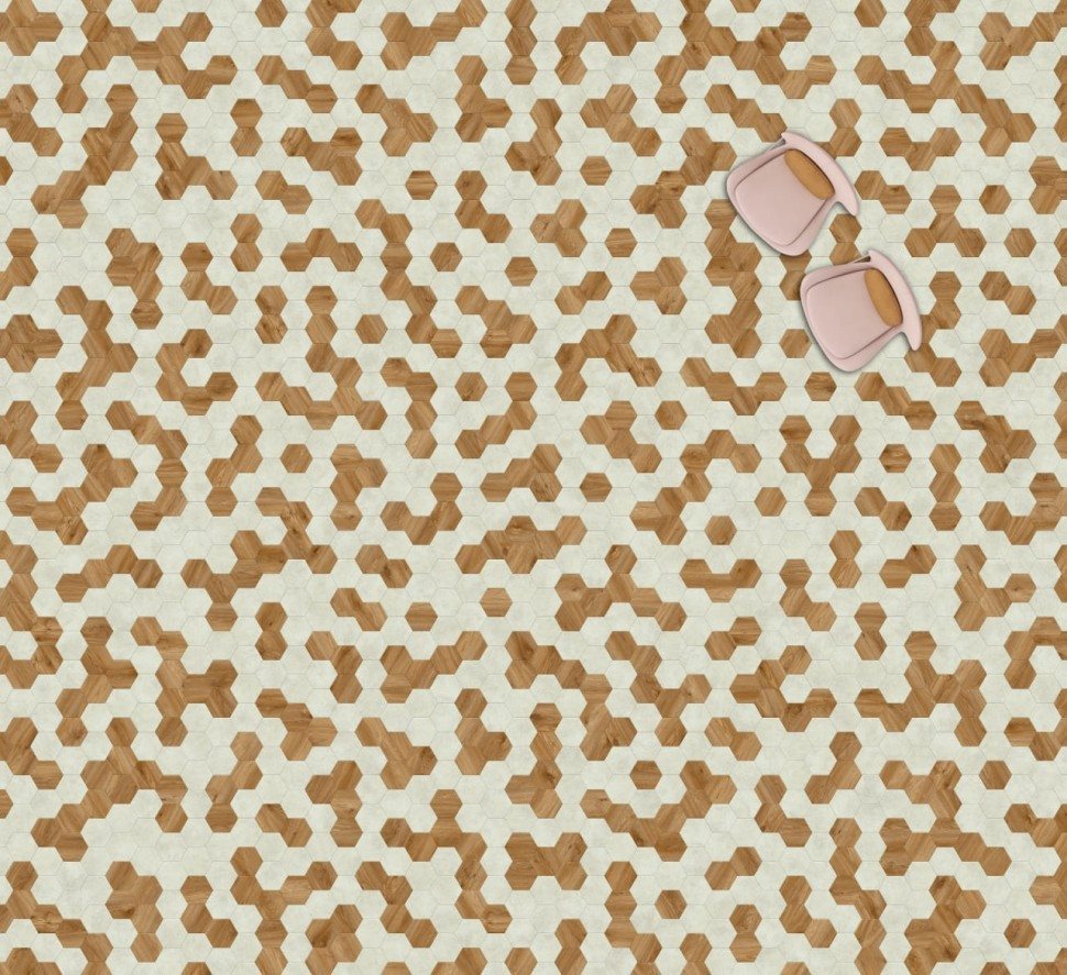 Виниловая плитка "Moduleo" Moods Hexagon 322 (226,32*196*2,5 мм) — купить в Дзержинске