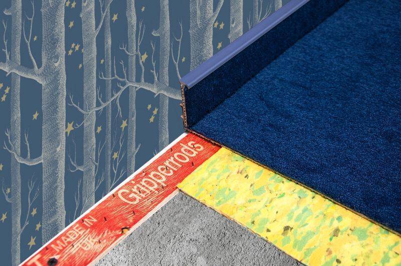 Плинтус для ковролина "Korner" Listwa синий (2500*13,8*50 мм) — купить в Дзержинске