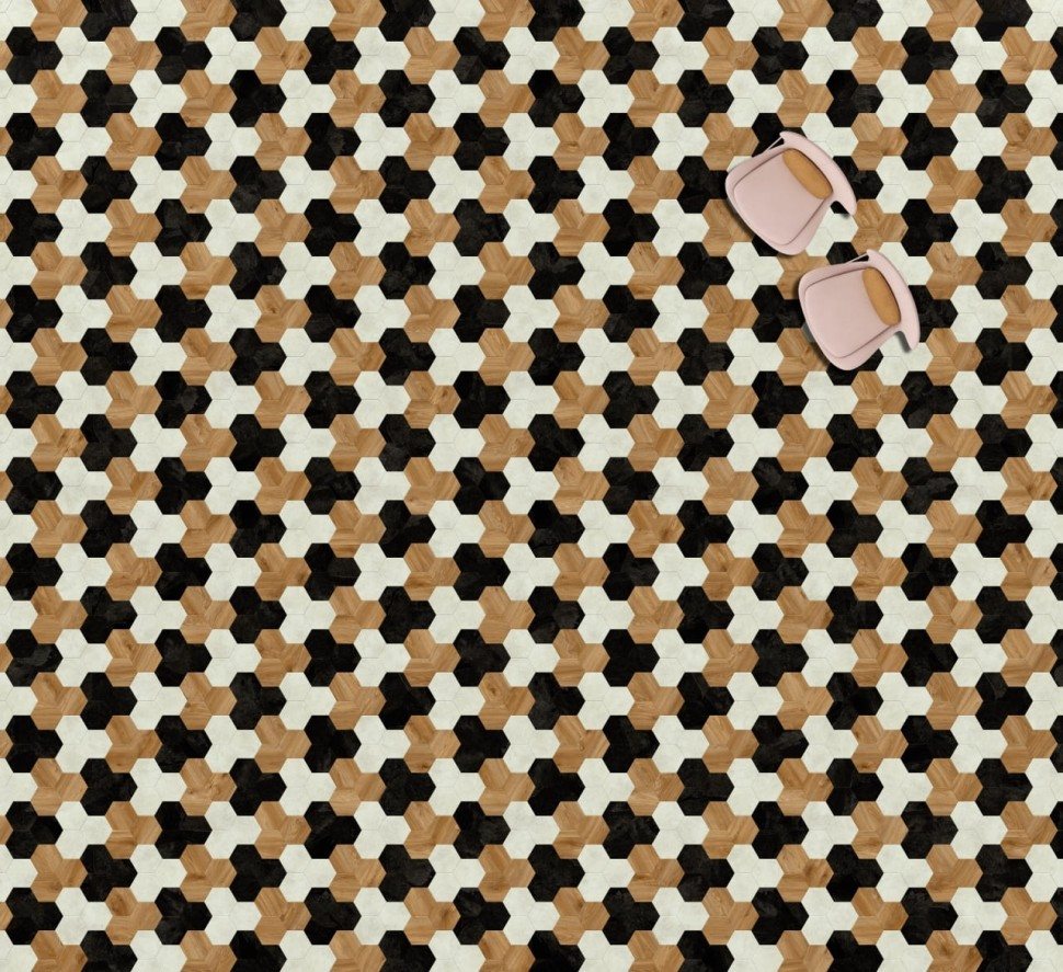 Виниловая плитка "Moduleo" Moods Hexagon 354 (226,32*196*2,5 мм) — купить в Дзержинске