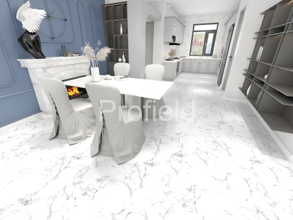 HSPC ламинат "Profield" Камень белый (610*305*5,5 мм) — купить в Дзержинске