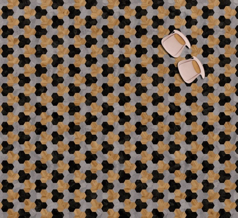 Виниловая плитка "Moduleo" Moods Hexagon 353 (226,32*196*2,5 мм) — купить в Дзержинске