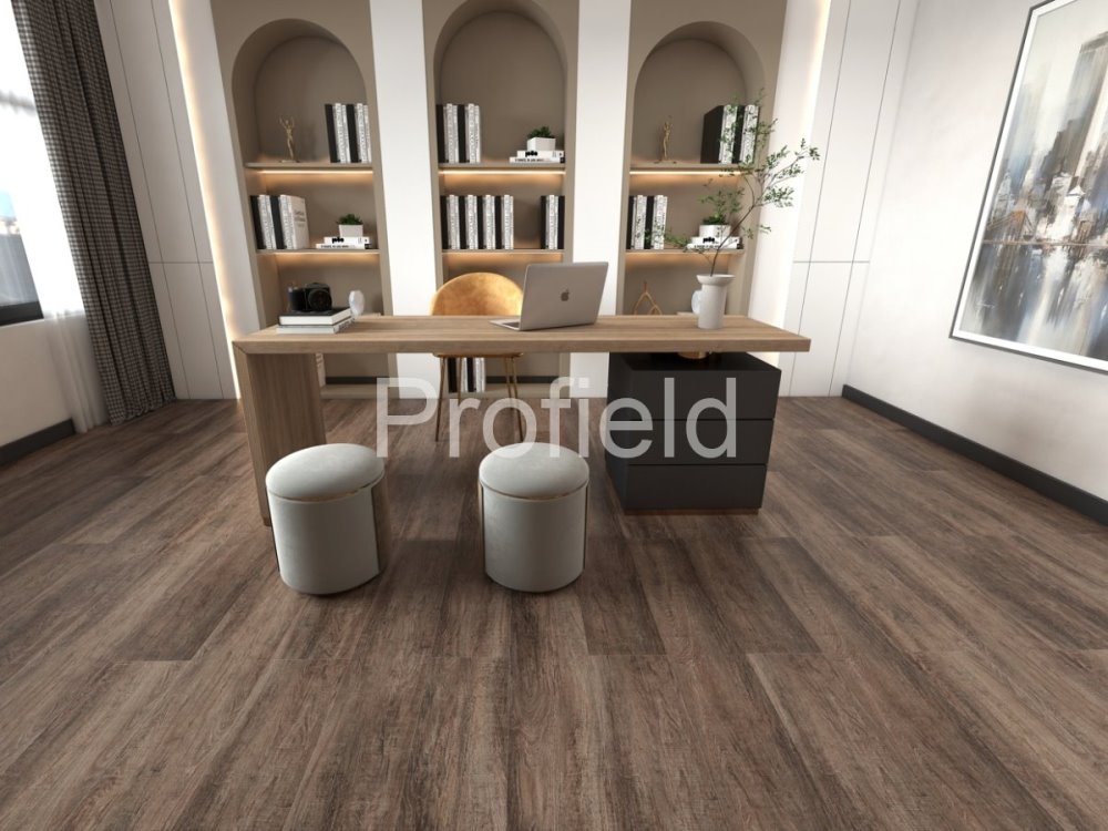 HSPC ламинат "Profield" Дуб темный (1200*228*5,5 мм) — купить в Дзержинске
