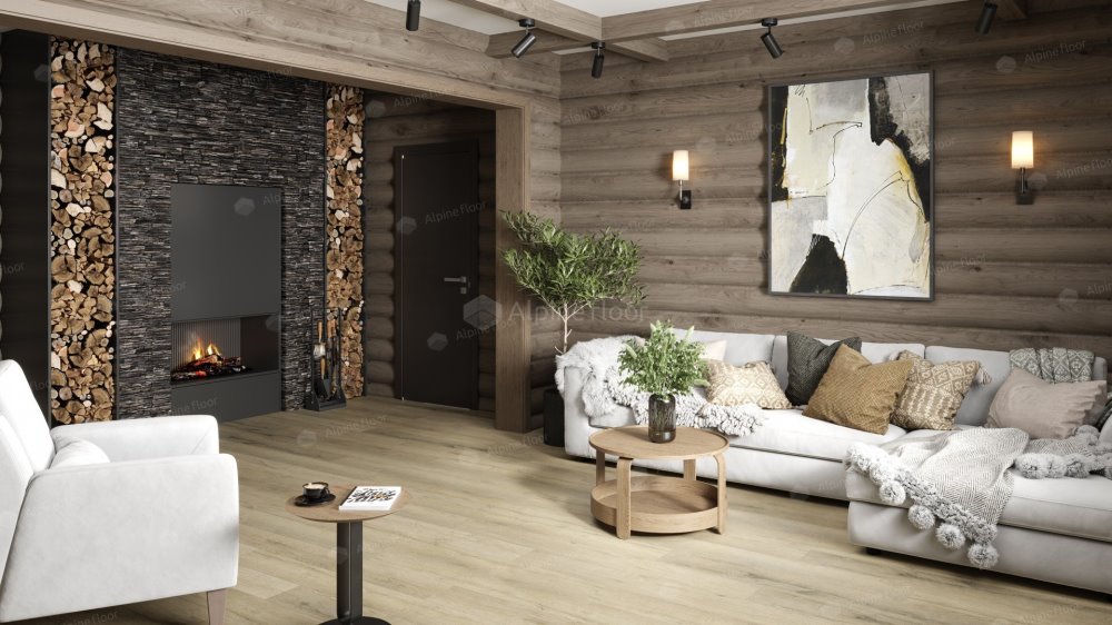 SPC Ламинат "Alpine Floor" Дуб сливочный (1220*183*8 мм) — купить в Дзержинске