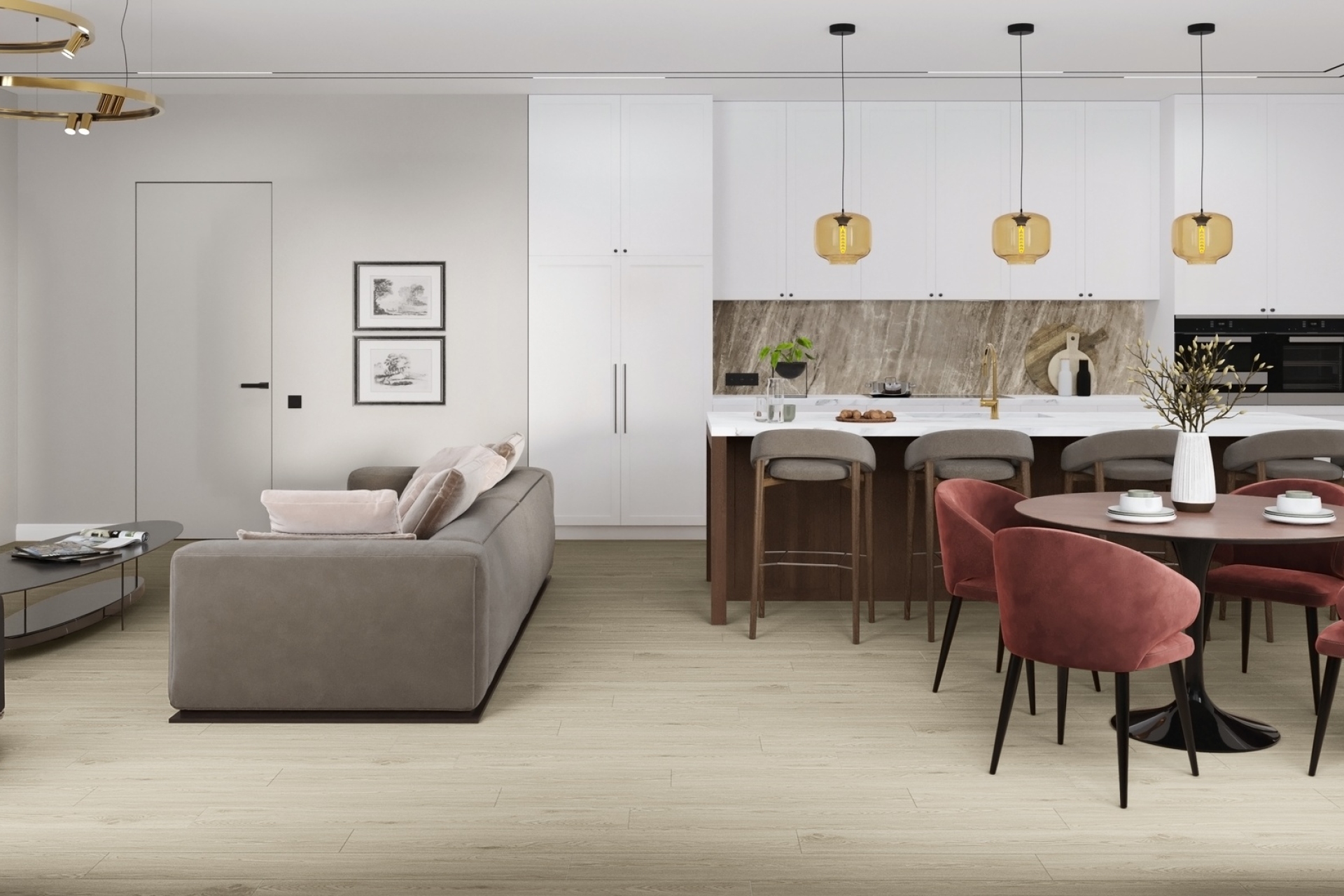 Усовершенствованная кварц-виниловая плитка «Damy Floor» Дуб Светлый (1227*187*2,5 мм) — купить в Дзержинске