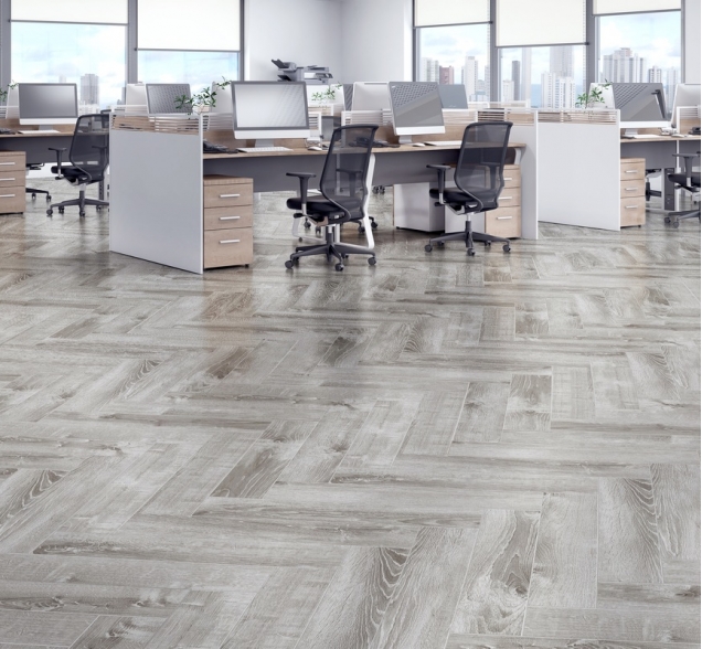 Виниловый ламинат SPC "Cronafloor" Herringbone Дуб Страсбург (640*128*4,5 мм) — купить в Дзержинске