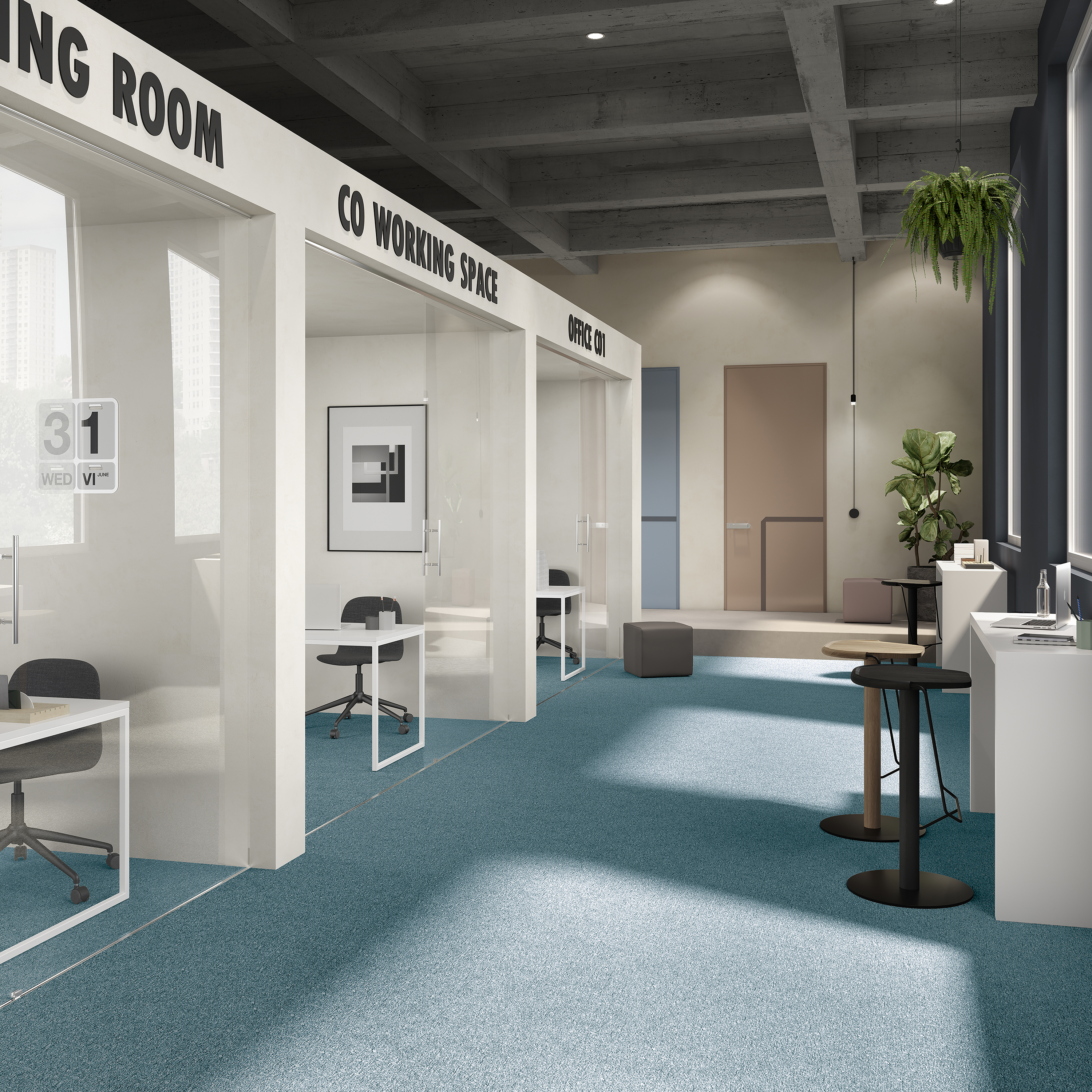 Ковровая плитка Medusa Tile 70 (500*500*5 мм) — купить в Дзержинске