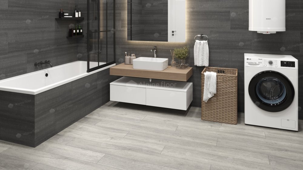 SPC Ламинат "Alpine Floor" Дуб платина (1524*180*8 мм) — купить в Дзержинске