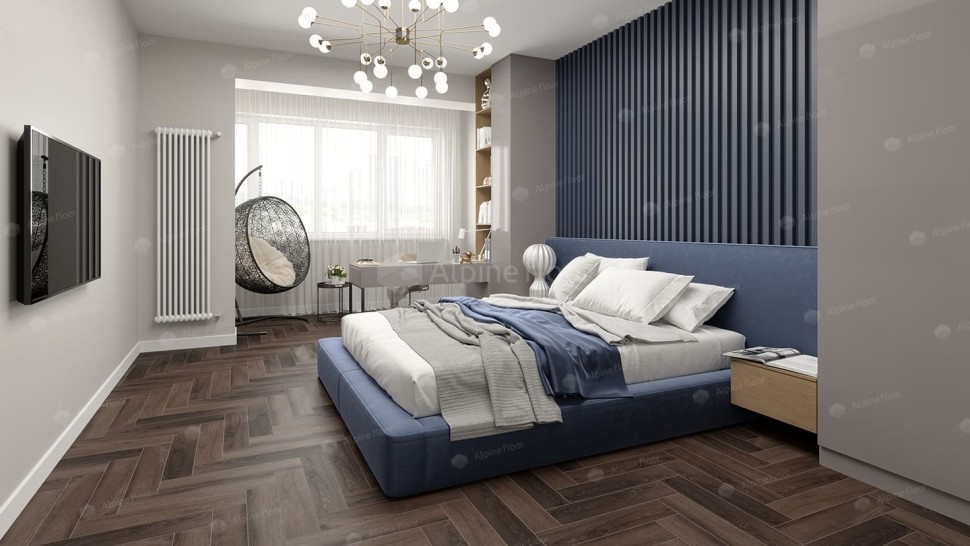Виниловая плитка "Alpine Floor" Parquet LVT Фафнир (590*118*2,5 мм) — купить в Дзержинске