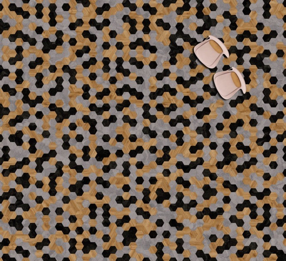 Виниловая плитка "Moduleo" Moods Hexagon 343 (226,32*196*2,5 мм) — купить в Дзержинске