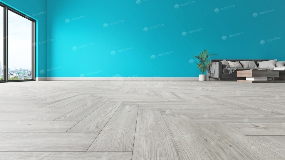 Виниловая плитка "Alpine Floor" Parquet LVT Снежный (590*118*2,5 мм) — купить в Дзержинске