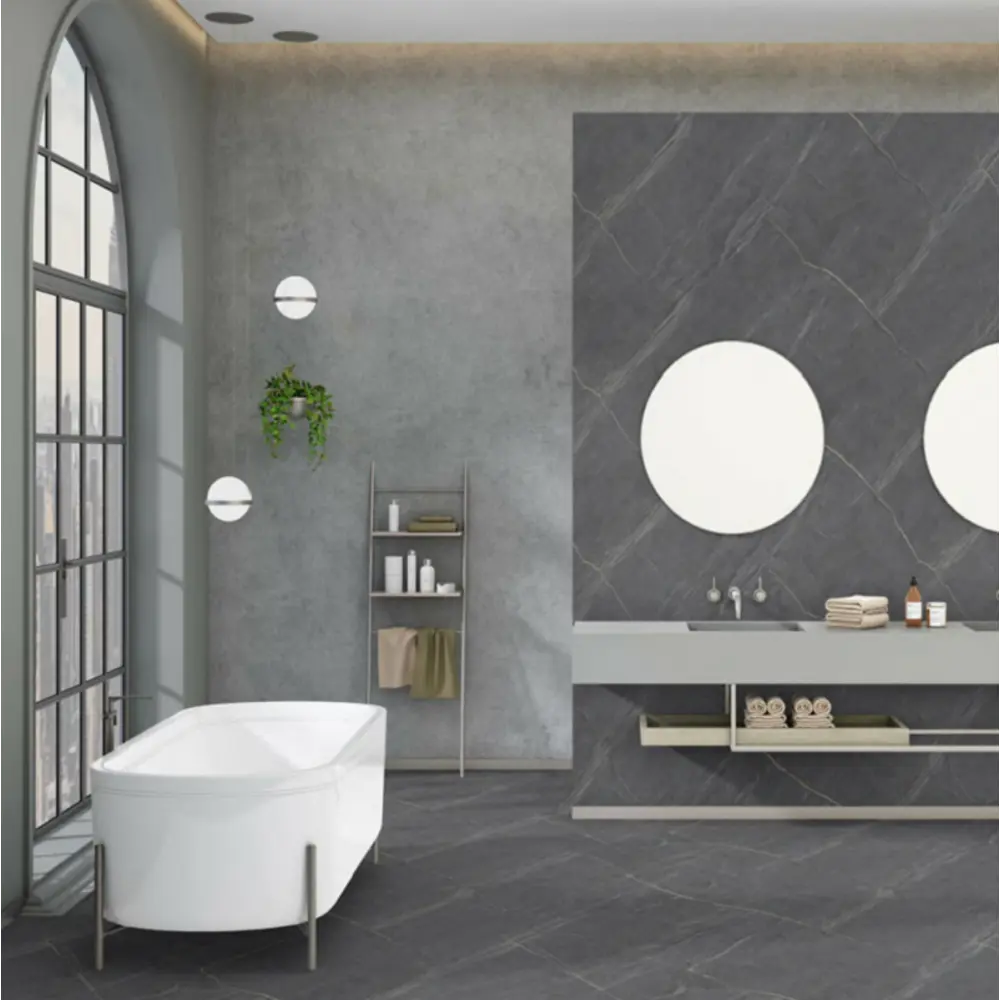 Керамогранит "Sonex" Divine graffite карвинг 60x120см цвет графит с прожилками — купить в Дзержинске