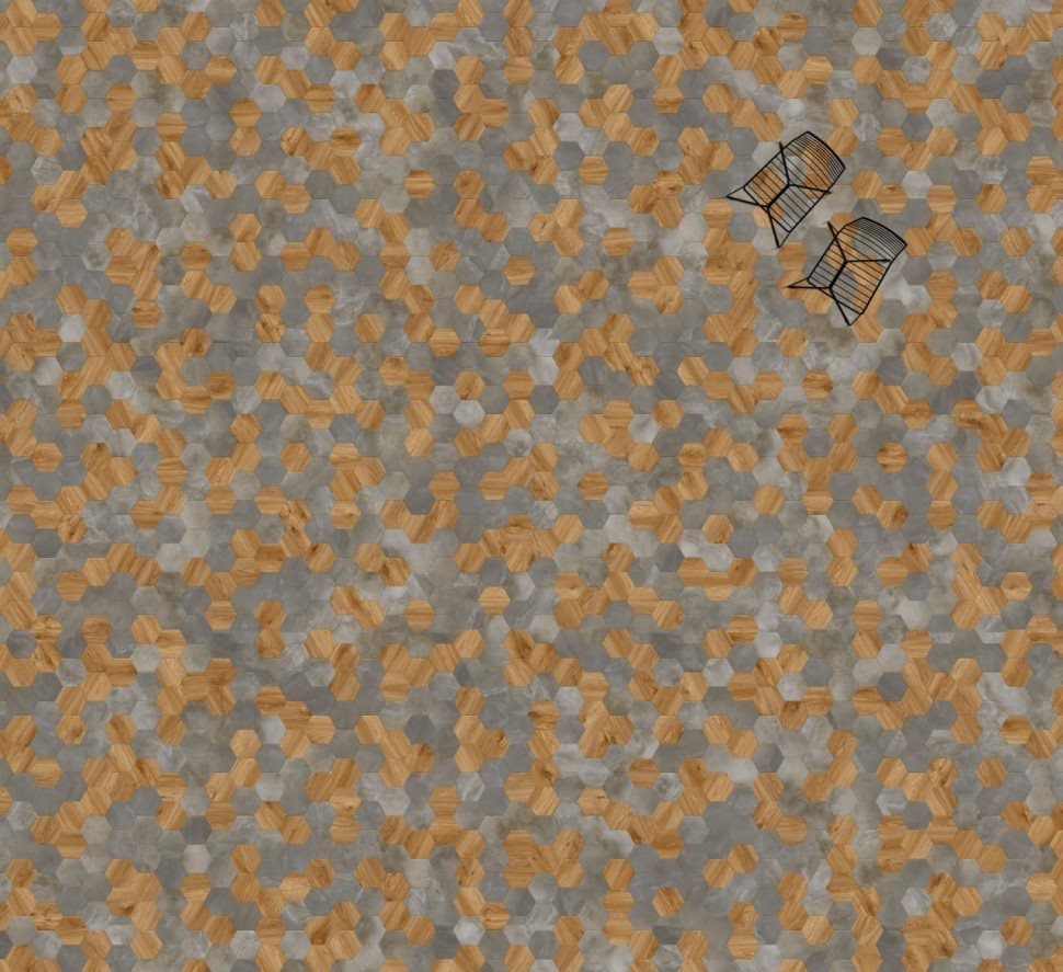 Виниловая плитка "Moduleo" Moods Hexagon 323 (226,32*196*2,5 мм) — купить в Дзержинске