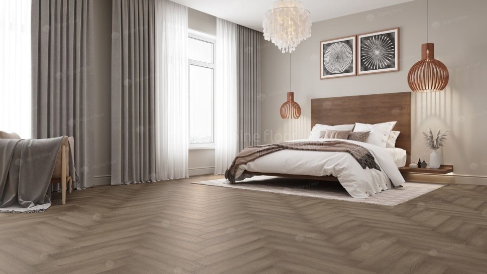 Виниловая плитка "Alpine Floor" Parquet LVT Дуб Насыщенный (590*118*2,5 мм) — купить в Дзержинске