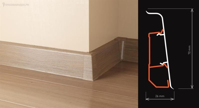 Плинтус "Arbiton" Indo Дуб Бурбон (2500*26*70 мм) — купить в Дзержинске