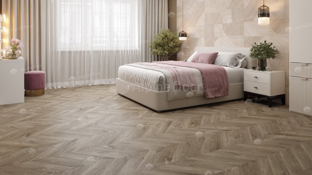 LVT плитка "Alpine Floor" Дуб Натуральный Отбеленный (555*127*2,5 мм) — купить в Дзержинске