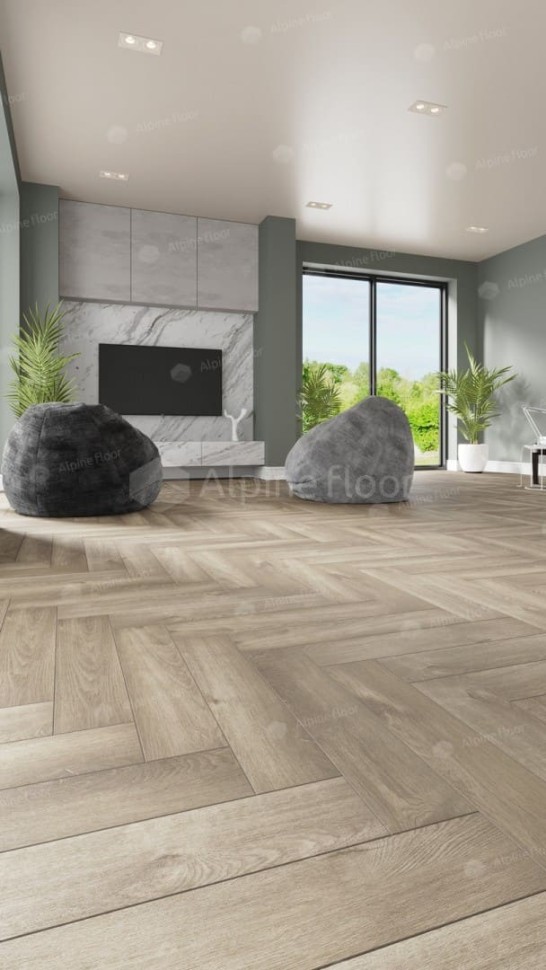 Виниловая плитка "Alpine Floor" Parquet LVT Дуб Натуральный Отбеленный (590*118*2,5 мм) — купить в Дзержинске