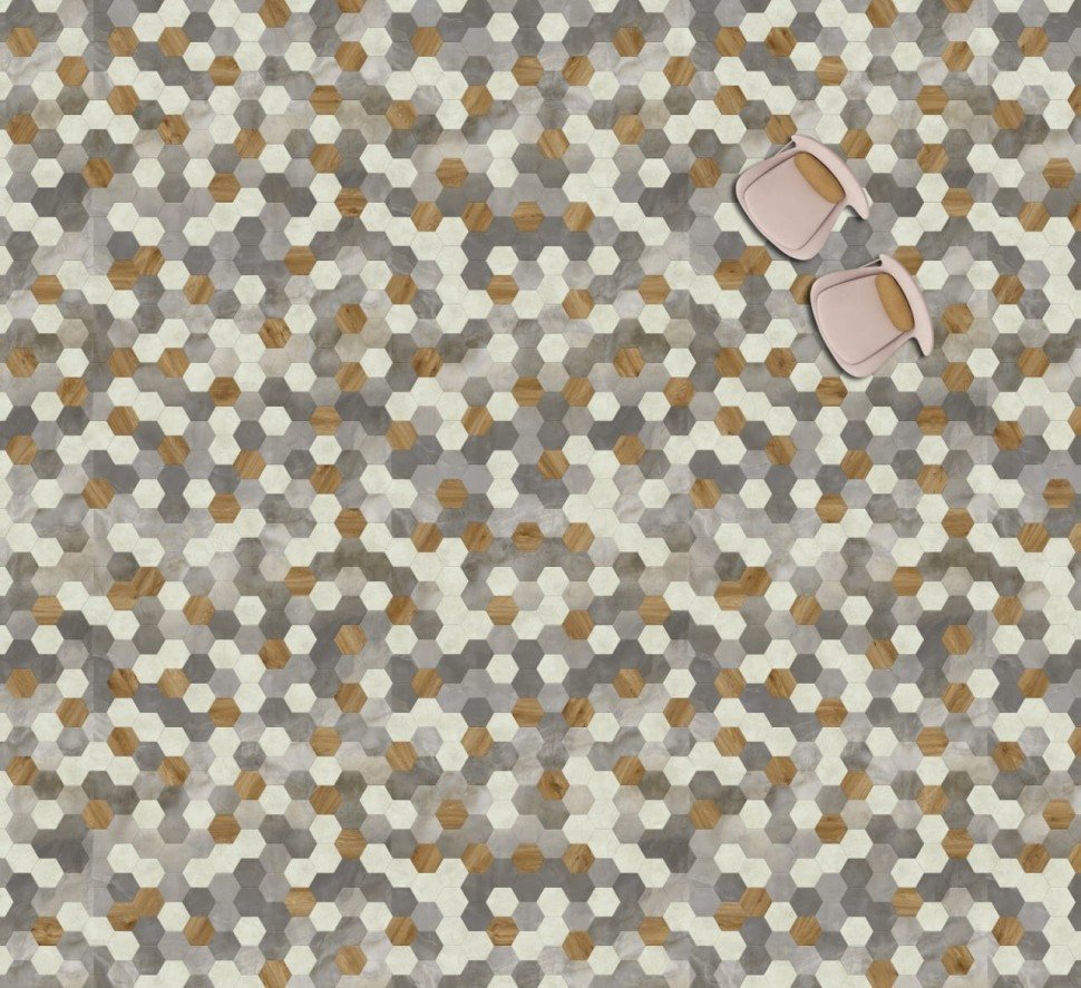 Виниловая плитка "Moduleo" Moods Hexagon 348 (226,32*196*2,5 мм) — купить в Дзержинске