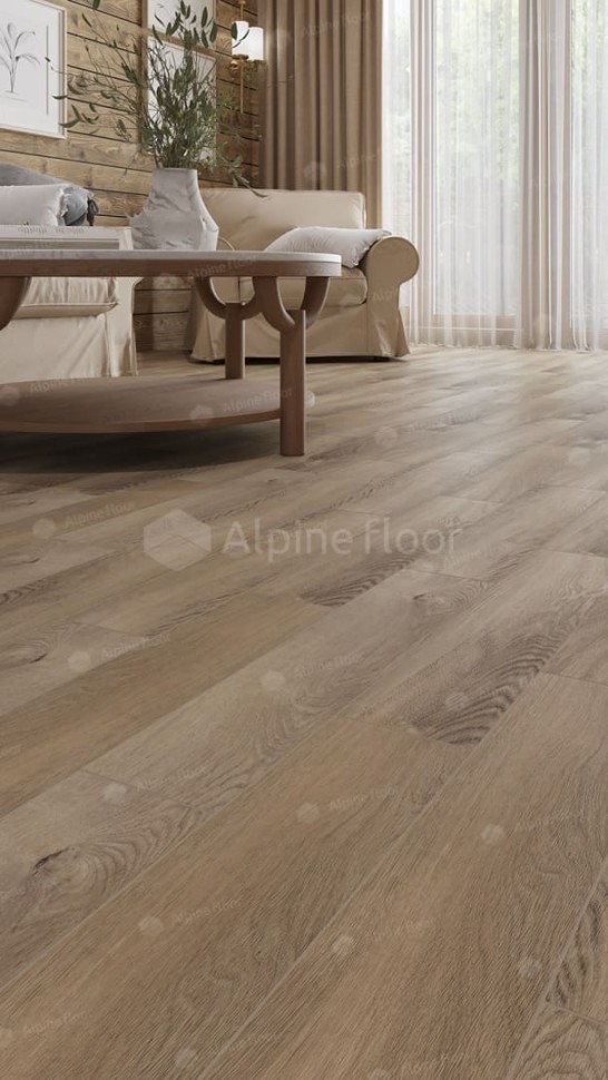 Виниловая плитка "Alpine Floor" Parquet LVT Дуб Синистра (590*118*2,5 мм) — купить в Дзержинске