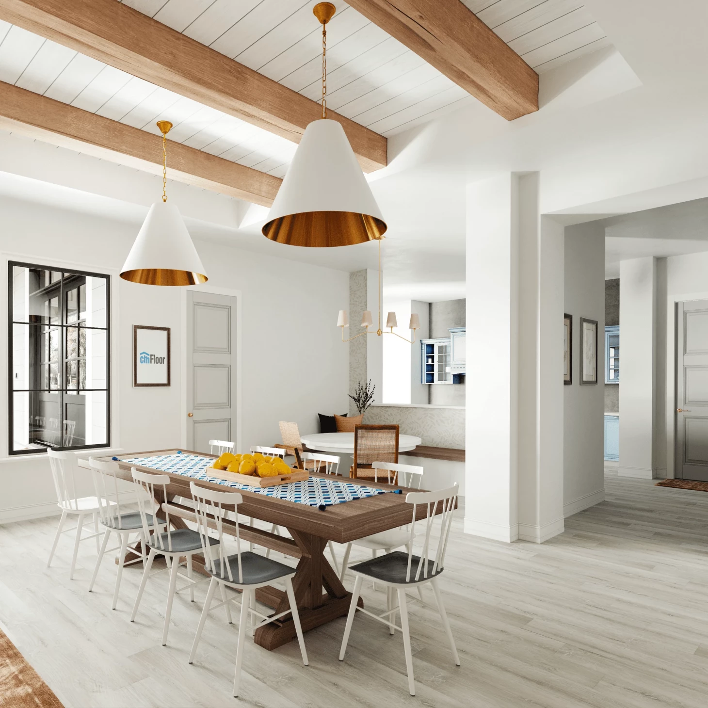 SPC плитка для пола Дуб Ледяной (1220*180*4 мм) — купить в Дзержинске