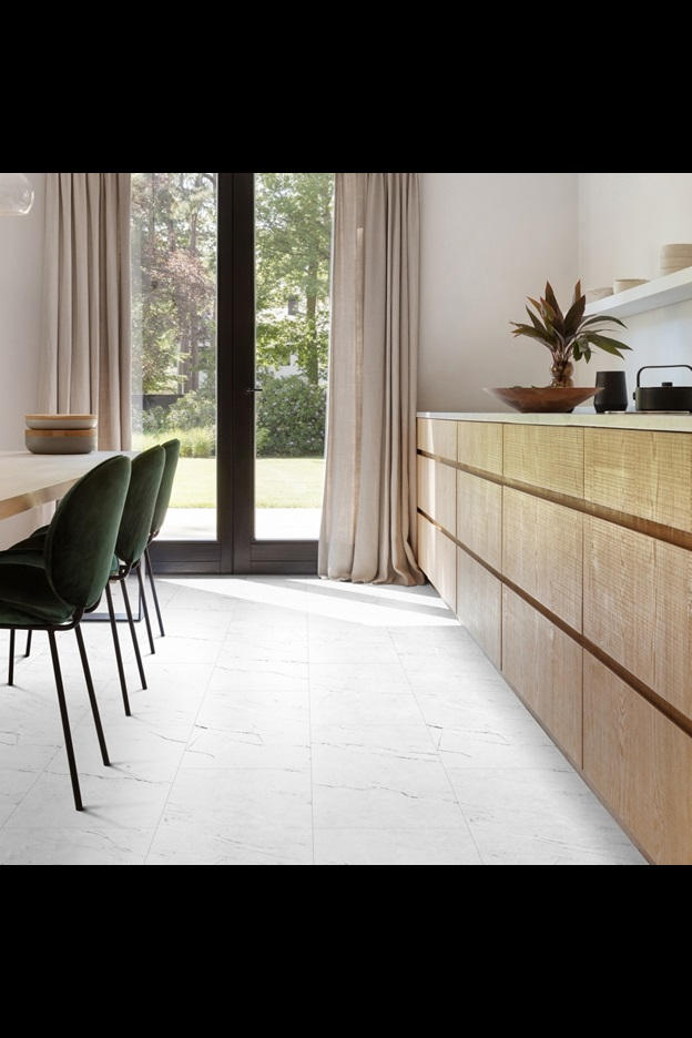 Замковая ПВХ плитка Carrara Marble 112 (610*303*5 мм) — купить в Дзержинске