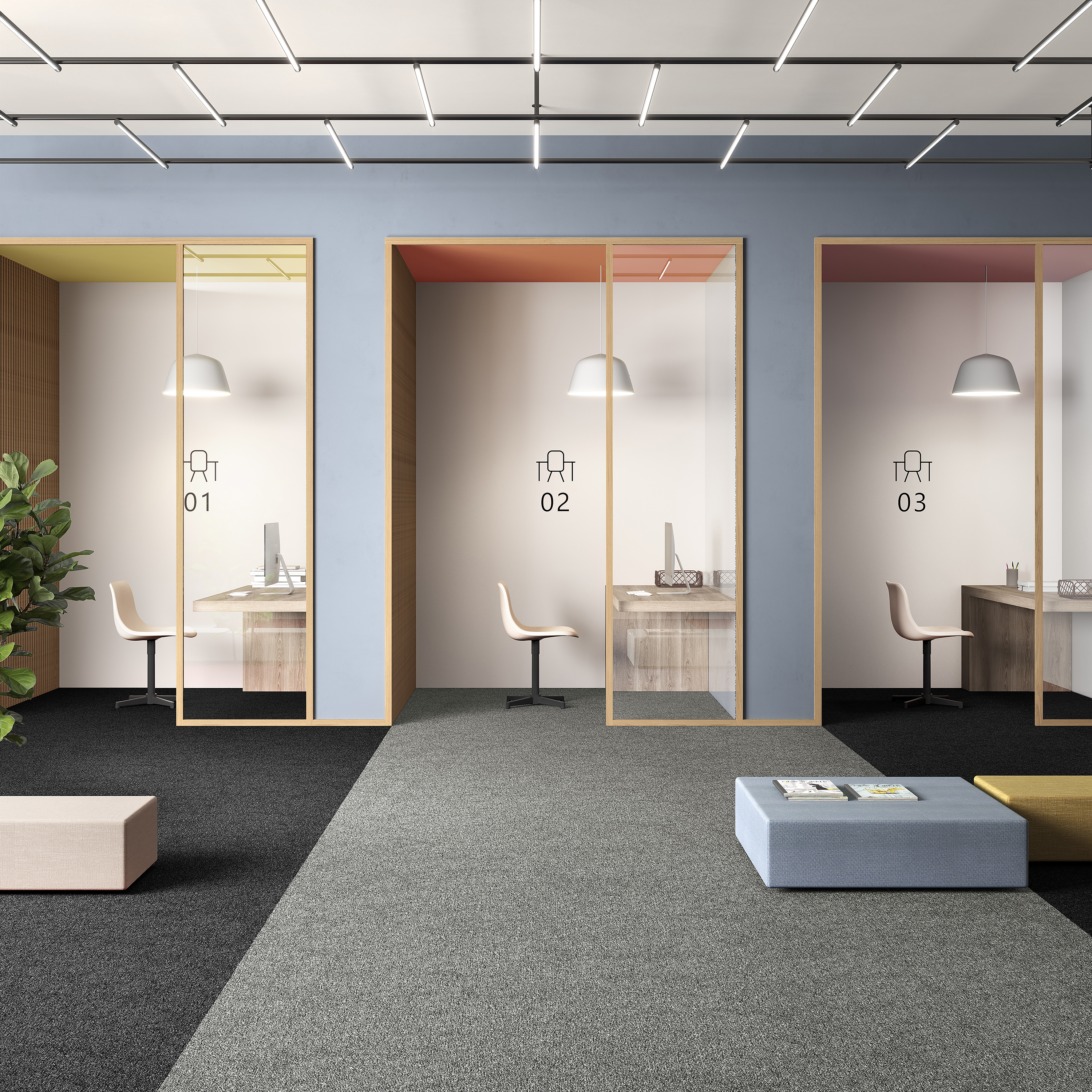 Ковровая плитка Medusa Tile 94 (500*500*5 мм) — купить в Дзержинске