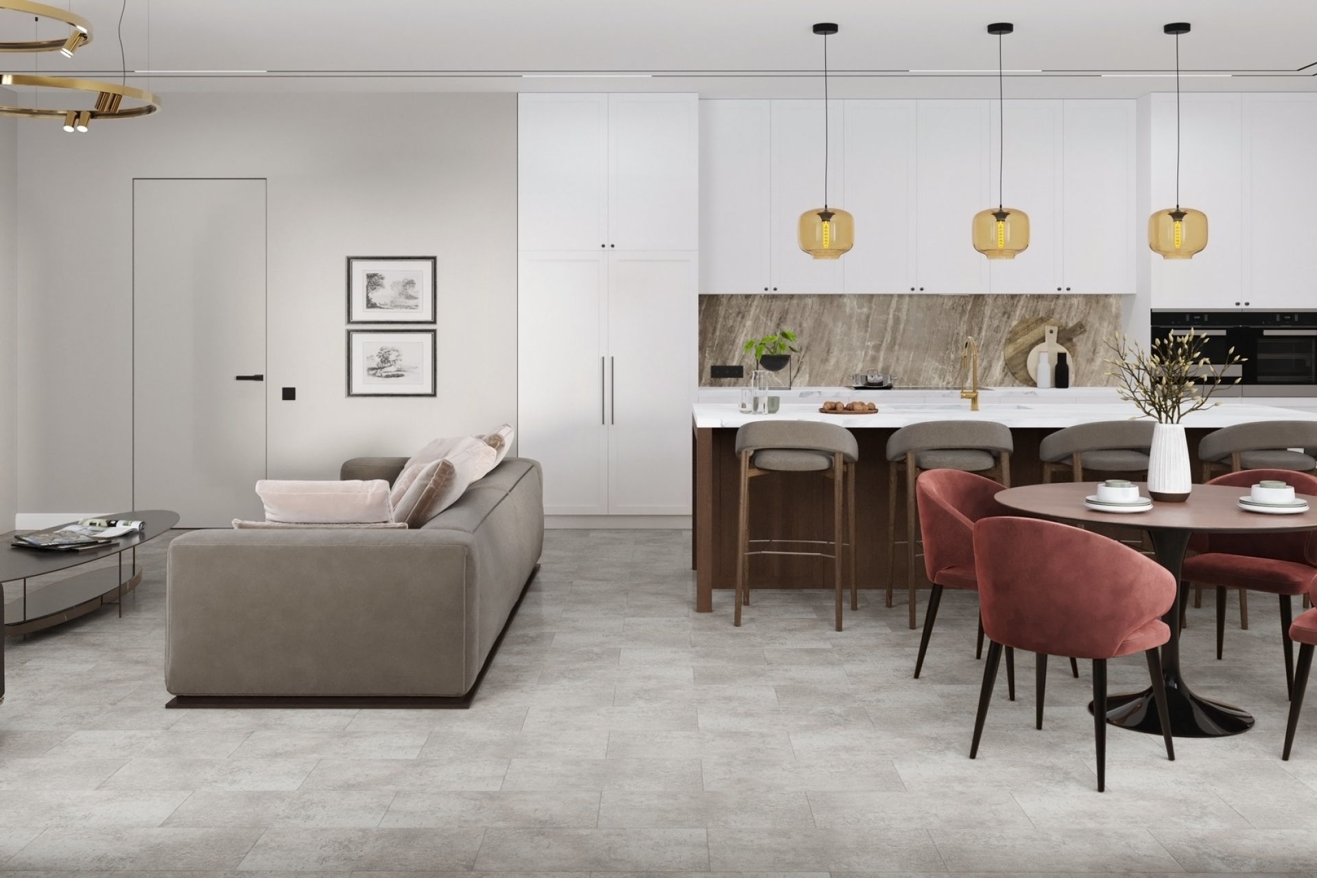 SPC плитка «Damy Floor» Фудзияма (610*305*5 мм) — купить в Дзержинске