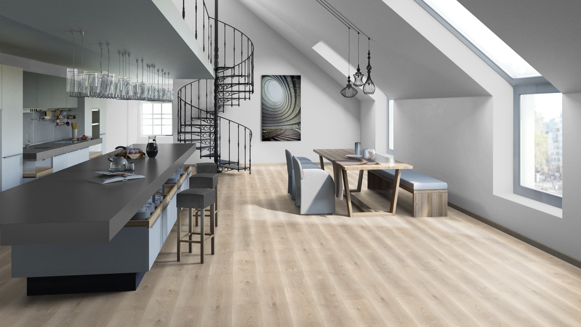 SPC ламинат "Tarkett" Deep House Sean (1400*225*4,6 мм) — купить в Дзержинске