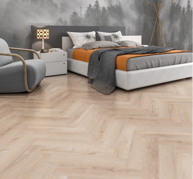 Виниловый ламинат SPC "Cronafloor" Herringbone Дуб Дижон (640*128*4,5 мм) — купить в Дзержинске