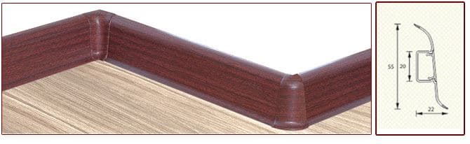 Плинтус "Идеал" пластиковый Комфорт Клен (2500*22*55 мм) — купить в Дзержинске