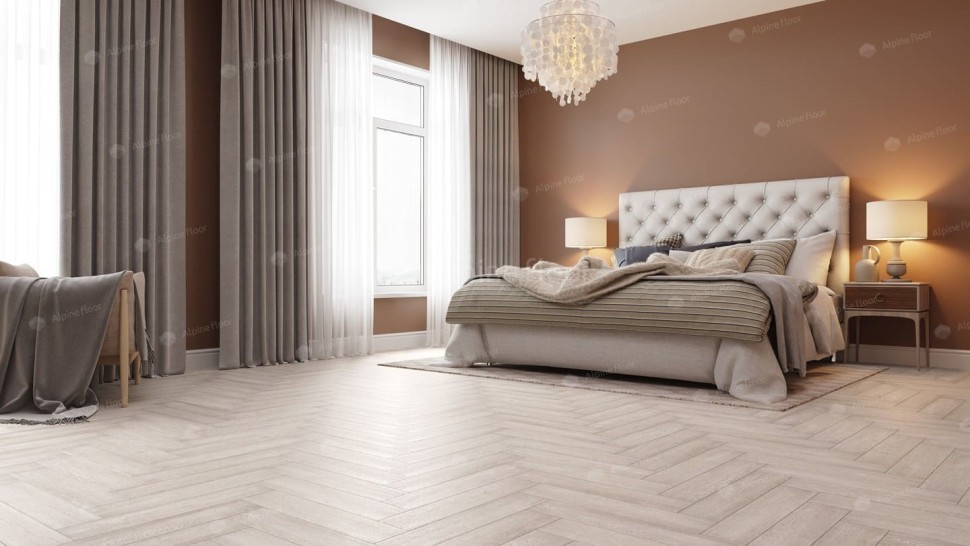 Виниловая плитка "Alpine Floor" Parquet LVT Голубой Лес (590*118*2,5 мм) — купить в Дзержинске